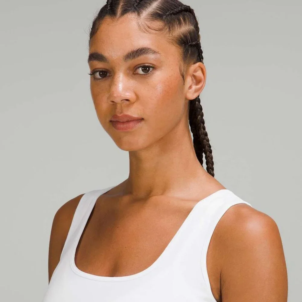 Lululemon Pima Cotton Open-Back Midi Dress in White